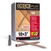 Deck Plus No. 10  x 3 in. L Star Flat Head Composite Deck Screws 1 lb.