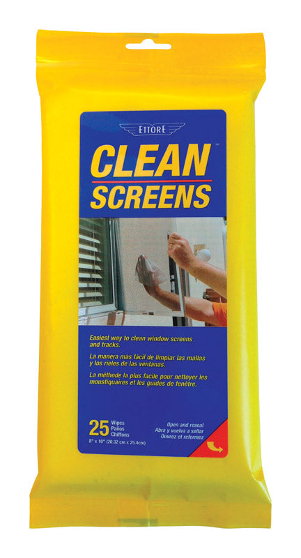 Ettore Screen Cleaner 25 pk Wipes