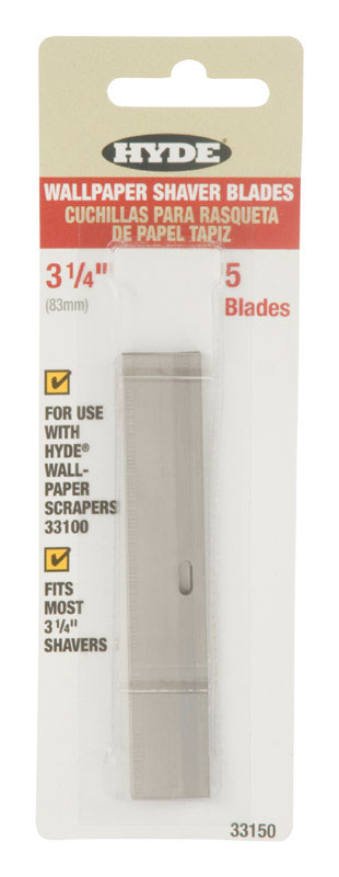Hyde 3-1/4 in. W Silver Steel Shaver Blade (Pack of 10)