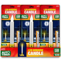 Magic Seasons White NA Scent Plastic Window Candle Flameless Flickering Candle (Pack of 12)