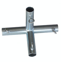 AHC 1 in. Round X 1 in. D 1 in. D P4I Galvanized Carbon Steel 10 in. L Low Peak Side Connector - Open Box