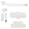 Brinks Residental White Steel Hydraulic Adjustable Door Closer
