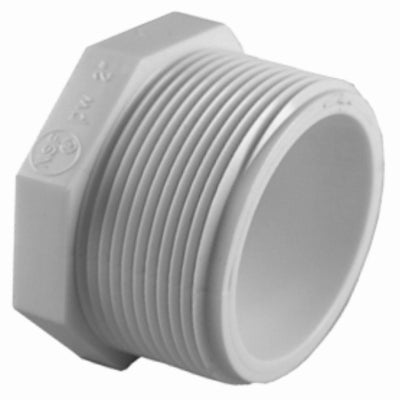 Genova Products 31805 1/2" PVC Sch. 40 Threaded Plugs (Pack of 10)