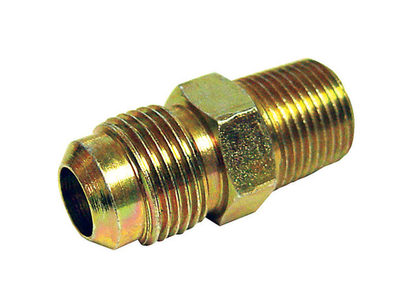 Adaptador macho de latón JMF de 1/4 pulg. de diámetro y 1/4 pulg. de abocinamiento (paquete de 10)