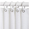 Zenna Home 72 in. H X 70 in. W White Waffle Shower Curtain Liner Fabric