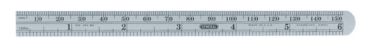 General 6 in. L X 1/2 in. W Stainless Steel Precision Pocket Rule Metric