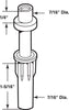 Prime-Line Slide-Co Brown Steel Pivot and Guide 2 pc