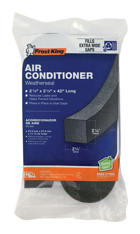 Frost King Gray Poly Foam Weather Seal For Air Conditioners 42 in. L X 2.25 in.