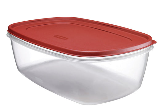 Rubbermaid Plastic Clear Dishwasher Safe Rectangle Food Storage Container 11 L in. 2.5 gal.