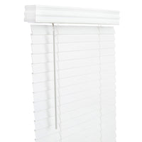 Living Accents Faux Wood 2 in. Blinds 72 in. W X 60 in. H White Cordless