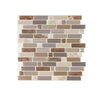 Smart Tiles 9.36 in. W X 9.73 in. L Multicolored Mosaic Vinyl Adhesive Wall Tile 4 pc (Pack of 6)