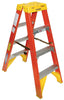 Werner 4 ft. H Fiberglass Step Ladder Type IA 300 lb. capacity