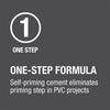 Oatey Fusion Single Step Clear Cement For Medium PVC 4 oz.