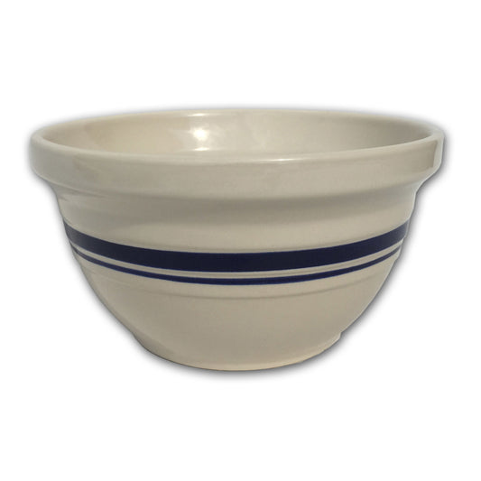 Ohio Stoneware Dominion Ceramic Mixing Bowl 8 in. Blue / White (Pack of 4)
