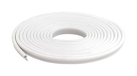 M-D White Vinyl Gasket Weatherstrip 17 L ft. x 1/2 Thick in. for Doors & Windows