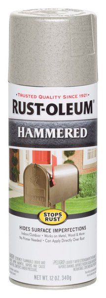 Rust-Oleum Stops Rust Hammered White Spray Paint 12 oz. (Pack of 6)
