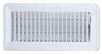 American Metal Products 4 in. H X 10 in. W 1-Way White Metal Floor Register