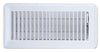 American Metal Products 4 in. H X 10 in. W 1-Way White Metal Floor Register