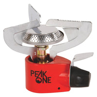 Coleman Peak One Black/Red 1-Burner Backpacking Butane/Propane Camping Stove 6.7 oz. 10,000 BTU