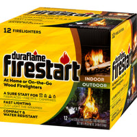 Duraflame Firestart Indoor/Outdoor Firelighters 4.5 oz 12 Pack | Easy Fast-Start Fire Starters with 30-Min Burn Time
