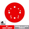 Diablo 5 in. Ceramic Blend Hook and Lock Sanding Disc 320 Grit Super Fine 4 pk