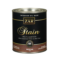 ZAR Semi-Transparent Smooth Mocha Medium Oil Wood Stain 1 qt.