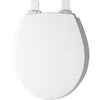 Mayfair Slow Close Round White Molded Wood Toilet Seat