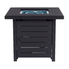 Living Accents 28 in. W Steel Square Propane Fire Pit