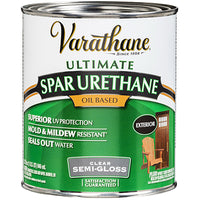 Spar Urethane, Oil-Based, Exterior, Semi-Gloss, 1-Qt. (Pack of 2)