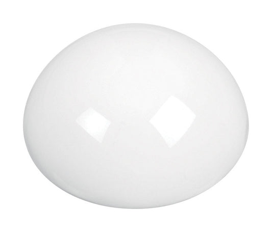 National Hardware Plastic White Soft Round Door Stop Mounts to wall 2.25 in.