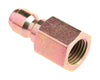 Forney Brass Air Coupler 1/4 in. Female X 1/4 in. 1 pc