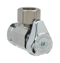 BrassCraft Plumb Shop 1/2 in. FIP outlets X 1/2 in. Compression Brass Angle Valve - Open Box