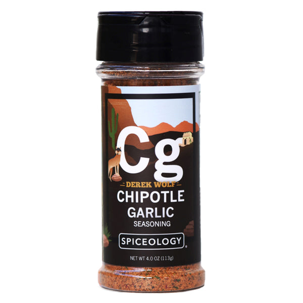 Spiceology Derek Wolf - Rub para barbacoa con ajo y chipotle, 4 oz