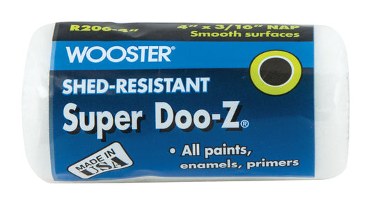 Wooster Super Doo-Z Fabric 4 in. W X 3/16 in. Regular Paint Roller Cover 1 pk