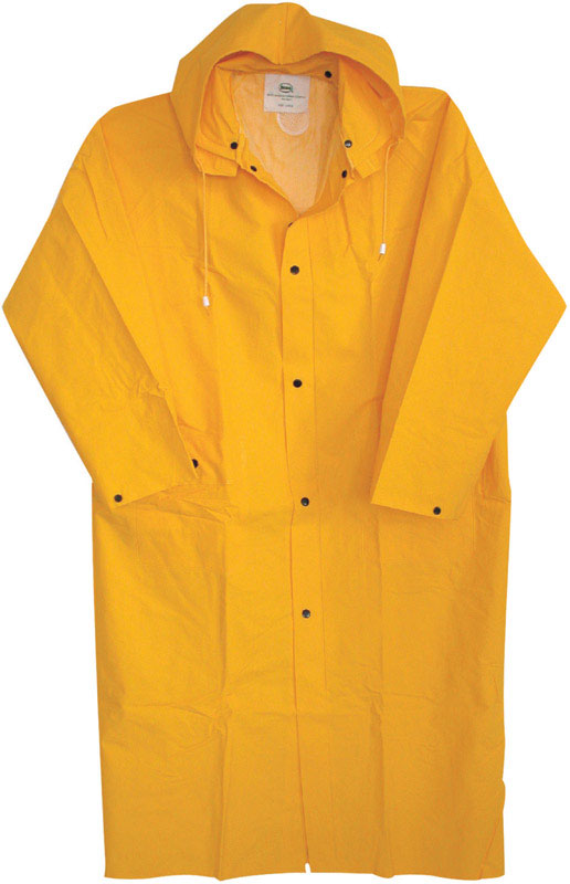 Boss Yellow PVC-Coated Rayon Rain Jacket XXL
