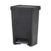 Rubbermaid Premier Series II 13 gal Gray Plastic/Stainless Steel Step On Trash Can (Pack of 4)