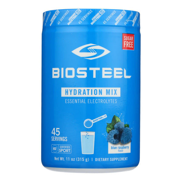 Mezcla de bebida electrolítica Biosteel con sabor a frambuesa azul, 1 unidad de 1 a 11 oz