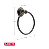Delta Porter Oil Rubbed Bronze Towel Ring Die Cast Zinc