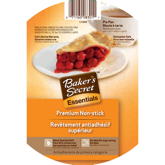 Bakers Secret 1114440 Baker's Secret® Pie Pan                                                                                                         