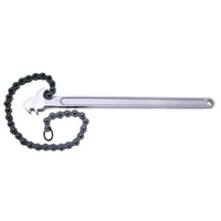 Crescent Chrome Silver Strong I-Beam Handle Adjustable Chain Wrenches 5 in. Jaw Opening x 15 L in.