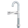Hampton Small Zinc-Plated Silver Zinc 1 in. L J-Bolt 375 lb. 1 pk (Pack of 10)