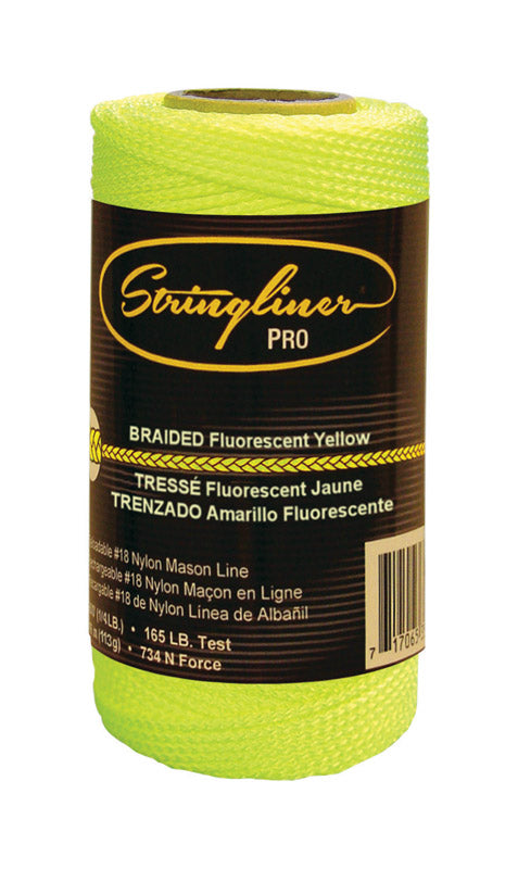 Stringliner Fluorescent Yellow Braided Mason Line 250 ft.