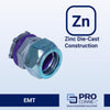 Sigma Electric ProConnex 1 in. D Die-Cast Zinc Rain-Tight Compression Connector For EMT 1 pk