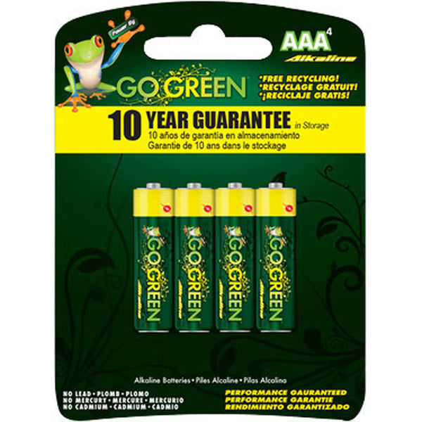 Gogreen Power Inc 24002 Aaa Alkaline Batteries 4 Pack