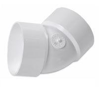 NDS Schedule 35 3 in. Hub each X 3 in. D Hub PVC Elbow 1 pk