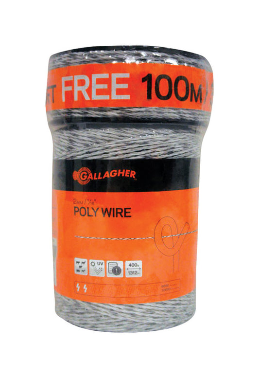 Gallagher Fence Poly Wire White