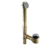 Keeney Foot Lok Stop 1-1/2 in. D Chrome Brass Bath Drain