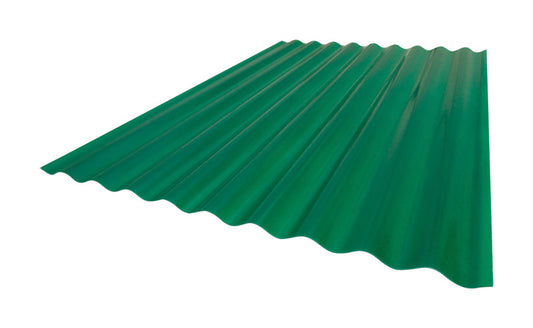 Sequentia Fiberglass Panel 26 " X 8 ' 8 ' Textured On One Side Type 550 Green (Case of 10)