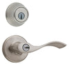 Kwikset Balboa Brushed Entry Lock and Single Cylinder Deadbolt 1-3/4 in.