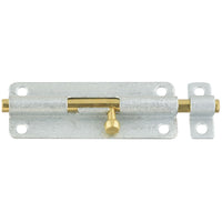 National Hardware 5 in. L Galvanized Steel Barrel Bolt (Pack of 5)